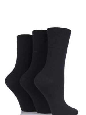Iomi Gentle grip diabetic black Gentle Grip Diabetic Sock Ladies size 4 to 8 colour Black